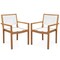 Costway Stackable Dining Chair Set of 2/4 with Wear-resistant Fabric & Breathable Backrest